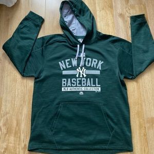 MLB "NEW YORK BASEBALL" Fleece Lined, Kangaroo w Drawstring Hoodie in LARGE